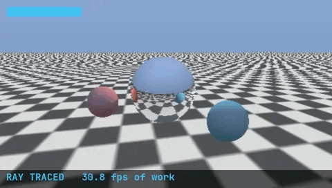 Rust Raytracer running